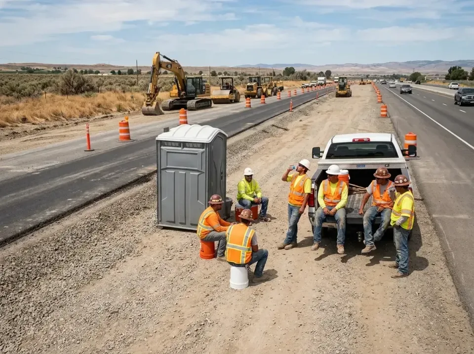 highway-road-construction-crew-007 — frequently asked questions, Porta Potty and Restroom Rentals in Ridgefield, WA